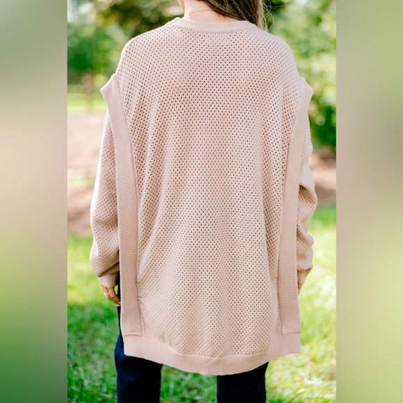 Chic Soul Size 1X Allstar Sweater, Beige Plus Size NWOT - Picture 4 of 10